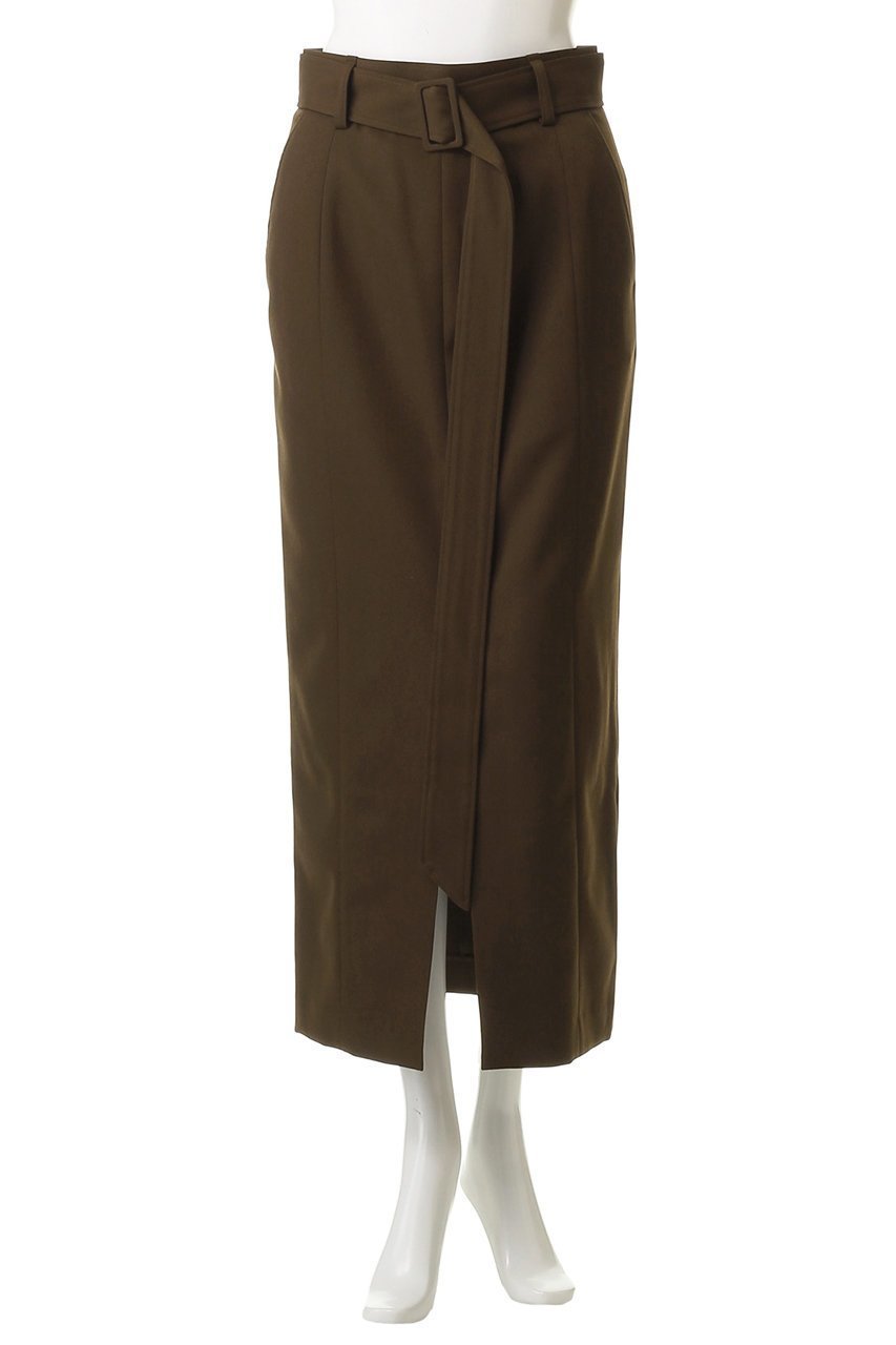 【デザイン ワークス/DESIGN WORKS】のフロントスリット切替えロングスカート 人気、トレンドファッション・服の通販 founy(ファニー) 　ファッション　Fashion　レディースファッション　Fashion for Women　スカート　Skirts　ロングスカート　Long Skirts / Maxi & Midi Skirts　ストレート　Straight, Straight Cut　スリット　Slit, Slit Detail　ダウン　Down, Puffer　フロント　Front, Front Design　ロング　Long, Long-Length　再入荷　Restock / Back in Stock　other-2|ID: prp329100004616078 ipo3291000000035815460