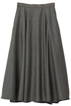 【マルティニーク/martinique】の【l heritage martinique】ブライトグレンチェックフレアスカート(セットアップ可) ブラウン系|ID: prp329100004616079 ipo3291000000035534421