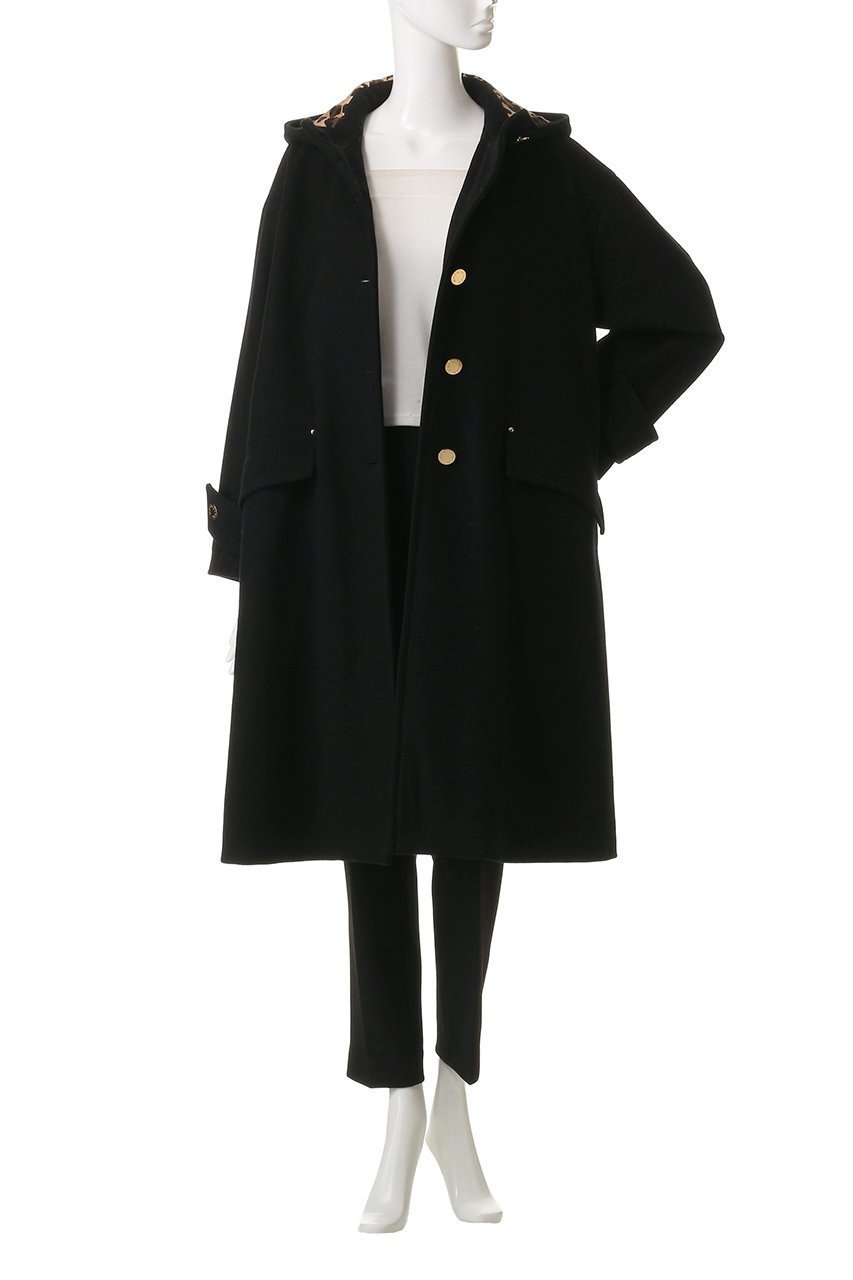 【マッキントッシュ/MACKINTOSH】のHUMBIE HOOD ロング スリム メタルボタン レオパード コート 人気、トレンドファッション・服の通販 founy(ファニー) 　ファッション　Fashion　レディースファッション　Fashion for Women　アウター　Coat / Outerwear Collection　コート・ロングコート・ピーコート　Long Coats, Peacoats & More　エレガント 上品　Elegant　スリム　Slim, Slim Fit　デニム　Denim, Jeans Material　メタル　Metal, Metal Parts　レオパード　Leopard, Animal Print　ロング　Long, Long-Length　other-7|ID: prp329100004616117 ipo3291000000033061833