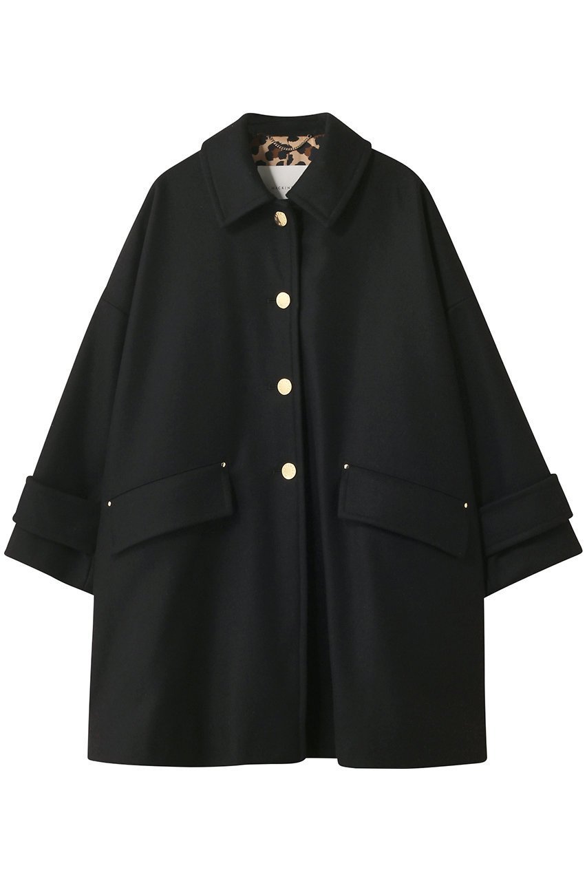 【マッキントッシュ/MACKINTOSH】のHUMBIE メタルボタン レオパード コート インテリア・キッズ・メンズ・レディースファッション・服の通販 founy(ファニー) 　ファッション　Fashion　レディースファッション　Fashion for Women　アウター　Coat / Outerwear Collection　コート・ロングコート・ピーコート　Long Coats, Peacoats & More　クラシカル　Classical, Vintage-Inspired　クラシック　Classic, Timeless Style　メタル　Metal, Metal Parts　レオパード　Leopard, Animal Print　ロング　Long, Long-Length　ワイド　Wide, Wide Fit　定番　Standard, Basic Item　A/W・秋冬　Autumn/Winter　ブラック/ゴールドボタン|ID: prp329100004616118 ipo3291000000033061835