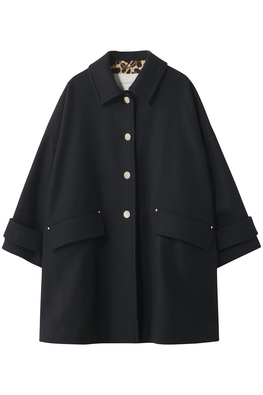 【マッキントッシュ/MACKINTOSH】のHUMBIE メタルボタン レオパード コート インテリア・キッズ・メンズ・レディースファッション・服の通販 founy(ファニー) 　ファッション　Fashion　レディースファッション　Fashion for Women　アウター　Coat / Outerwear Collection　コート・ロングコート・ピーコート　Long Coats, Peacoats & More　クラシカル　Classical, Vintage-Inspired　クラシック　Classic, Timeless Style　メタル　Metal, Metal Parts　レオパード　Leopard, Animal Print　ロング　Long, Long-Length　ワイド　Wide, Wide Fit　定番　Standard, Basic Item　A/W・秋冬　Autumn/Winter　ネイビー/シルバーボタン|ID: prp329100004616118 ipo3291000000033061836