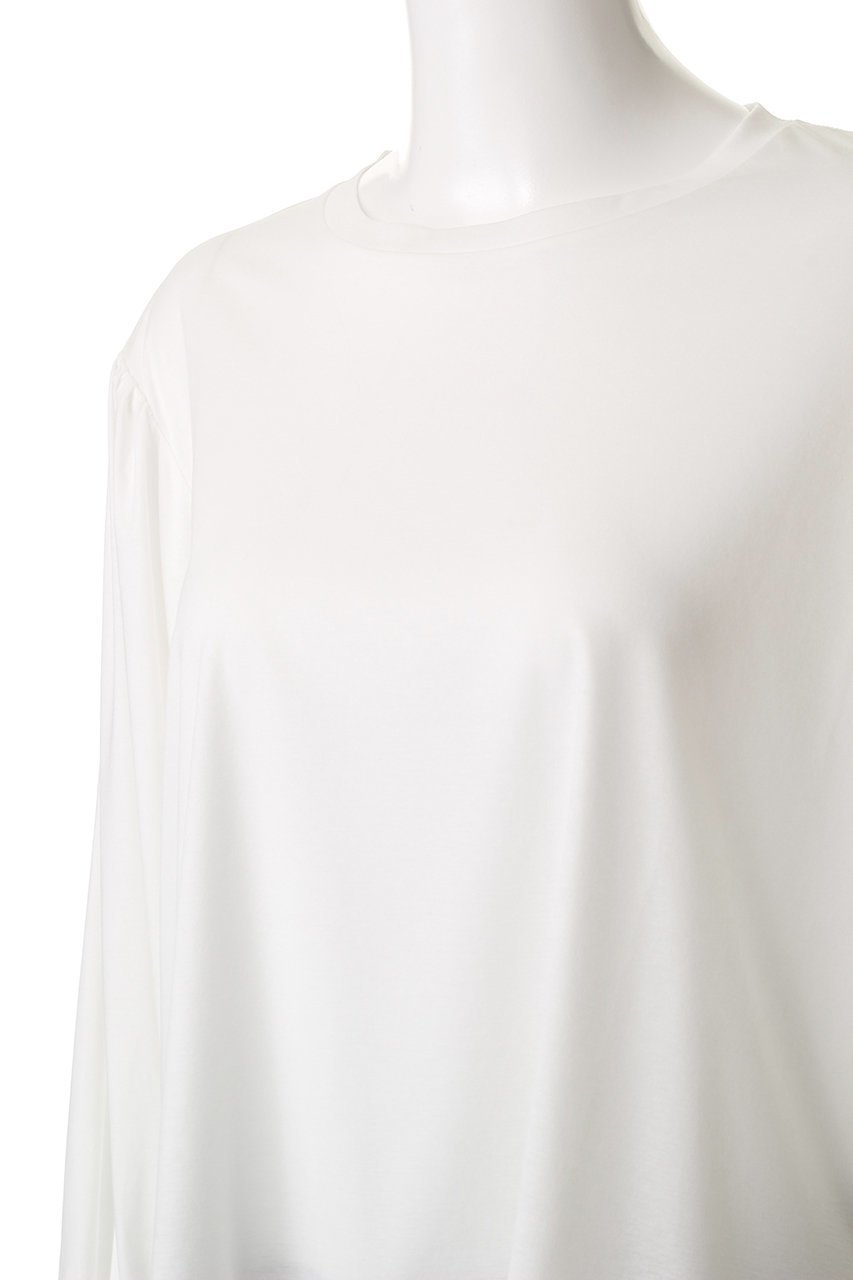 【スリー ドッツ/three dots】のプレミアムシャツ ジャージータックロングスリーブT 人気、トレンドファッション・服の通販 founy(ファニー) 　ファッション　Fashion　レディースファッション　Fashion for Women　トップス・カットソー　Cut & Sew Tops　シャツ・ブラウス・オフィスカジュアル　Elegant Blouses & Button-Ups　ロングTシャツ・Tシャツ　Longline T-Shirts & Tees　カットソー・ベーシックTシャツ　Cut-and-Sewn Tops / Stretch Tees & Basics　なめらか　Smooth, Silky Texture　シンプル　Simple, Minimal　スペシャル　Special, Limited Edition　スリーブ　Sleeve, Long Sleeve / Short Sleeve　バランス　Balance, Style Balance　プレミアム　Premium, High-End　ロング　Long, Long-Length　エレガント 上品　Elegant　新作・新入荷　New Arrivals / New In　other-5|ID: prp329100004616879 ipo3291000000033075545