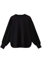 【スリー ドッツ/three dots】のプレミアムシャツ ジャージータックロングスリーブT ブラック|ID:prp329100004616879