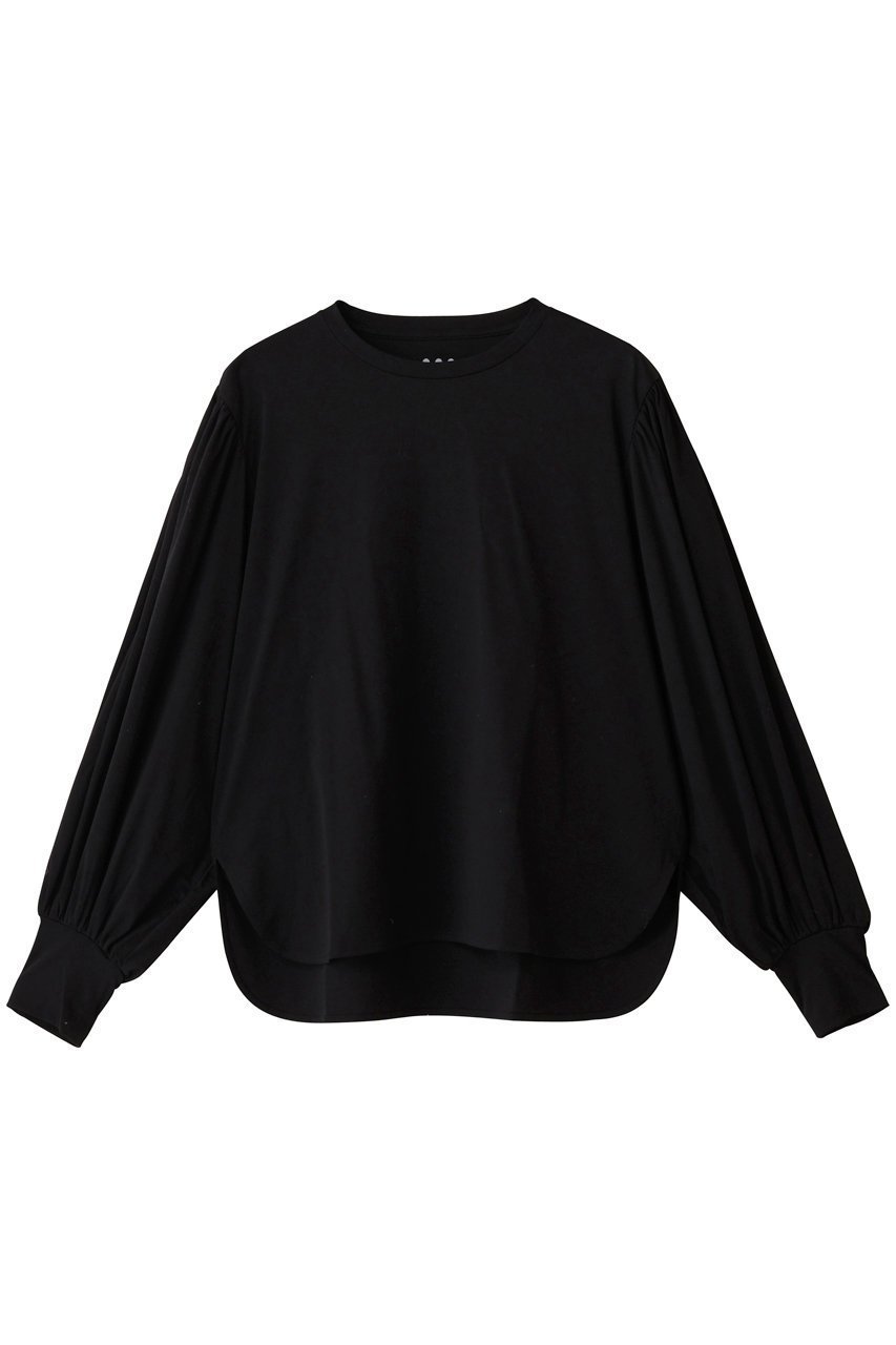 【スリー ドッツ/three dots】のプレミアムシャツ ジャージータックロングスリーブT インテリア・キッズ・メンズ・レディースファッション・服の通販 founy(ファニー) ファッション Fashion レディースファッション Fashion for Women トップス・カットソー Cut & Sew Tops シャツ・ブラウス・オフィスカジュアル Elegant Blouses & Button-Ups ロングTシャツ・Tシャツ Longline T-Shirts & Tees カットソー・ベーシックTシャツ Cut-and-Sewn Tops / Stretch Tees & Basics なめらか Smooth, Silky Texture シンプル Simple, Minimal スペシャル Special, Limited Edition スリーブ Sleeve, Long Sleeve / Short Sleeve バランス Balance, Style Balance プレミアム Premium, High-End ロング Long, Long-Length エレガント 上品 Elegant ブラック|ID: prp329100004616879 ipo3291000000034397908