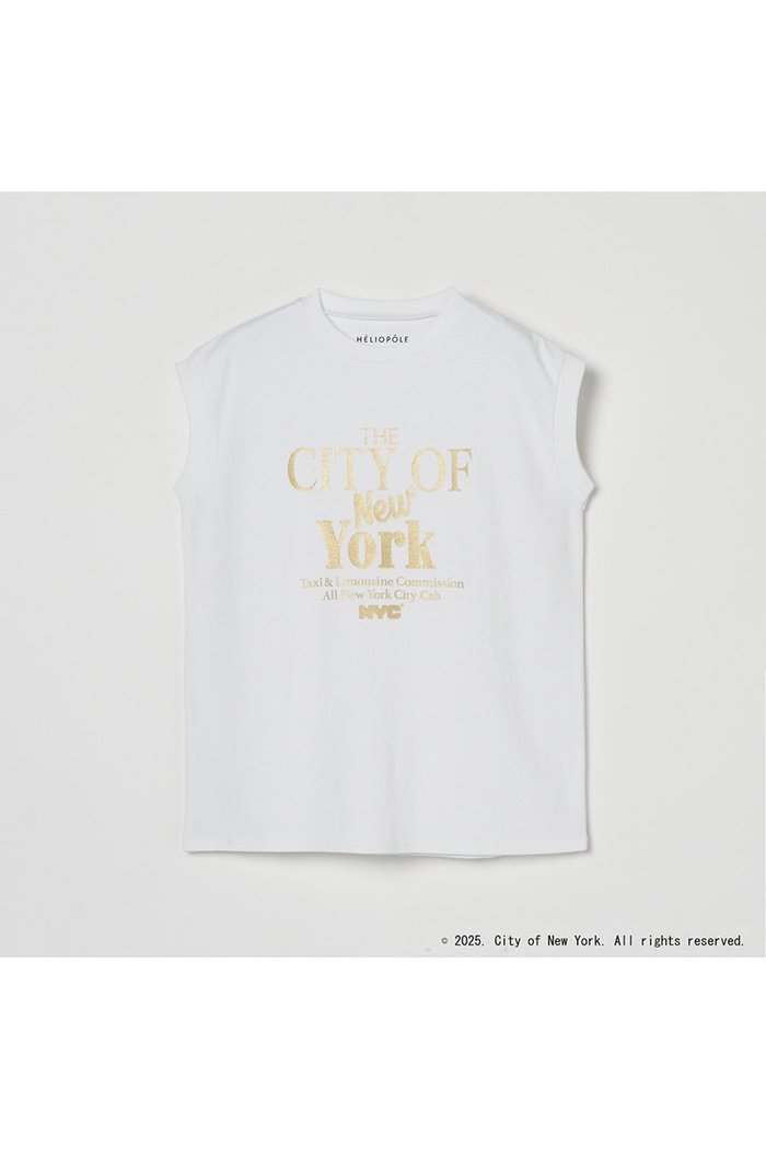 【エリオポール/heliopole】の【GOOD ROCK SPEED】NYC METALLIC PRINT カットソー インテリア・キッズ・メンズ・レディースファッション・服の通販 founy(ファニー) https://founy.com/ ファッション Fashion レディースファッション Fashion for Women トップス・カットソー Cut & Sew Tops キャミソール&ノースリーブ Camisoles & Sleeveless Tops シャツ・ブラウス・オフィスカジュアル Elegant Blouses & Button-Ups ロングTシャツ・Tシャツ Longline T-Shirts & Tees カットソー・ベーシックTシャツ Cut-and-Sewn Tops / Stretch Tees & Basics カットソー Cut and Sewn Top キャミソール Camisole, Spaghetti Strap Top タンク Tank Top, Sleeveless Top ニューヨーク New York, NYC Style |ID: prp329100004616882 ipo3291000000035663215