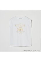 【エリオポール/heliopole】の【GOOD ROCK SPEED】NYC METALLIC PRINT カットソー 人気、トレンドファッション・服の通販 founy(ファニー) ファッション Fashion レディースファッション Fashion for Women トップス・カットソー Cut & Sew Tops キャミソール&ノースリーブ Camisoles & Sleeveless Tops シャツ・ブラウス・オフィスカジュアル Elegant Blouses & Button-Ups ロングTシャツ・Tシャツ Longline T-Shirts & Tees カットソー・ベーシックTシャツ Cut-and-Sewn Tops / Stretch Tees & Basics カットソー Cut and Sewn Top キャミソール Camisole, Spaghetti Strap Top タンク Tank Top, Sleeveless Top ニューヨーク New York, NYC Style thumbnail ホワイト|ID: prp329100004616882 ipo3291000000035663217