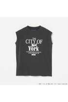 【エリオポール/heliopole】の【GOOD ROCK SPEED】NYC METALLIC PRINT カットソー 人気、トレンドファッション・服の通販 founy(ファニー) ファッション Fashion レディースファッション Fashion for Women トップス・カットソー Cut & Sew Tops キャミソール&ノースリーブ Camisoles & Sleeveless Tops シャツ・ブラウス・オフィスカジュアル Elegant Blouses & Button-Ups ロングTシャツ・Tシャツ Longline T-Shirts & Tees カットソー・ベーシックTシャツ Cut-and-Sewn Tops / Stretch Tees & Basics カットソー Cut and Sewn Top キャミソール Camisole, Spaghetti Strap Top タンク Tank Top, Sleeveless Top ニューヨーク New York, NYC Style thumbnail ブラック|ID: prp329100004616882 ipo3291000000035663219