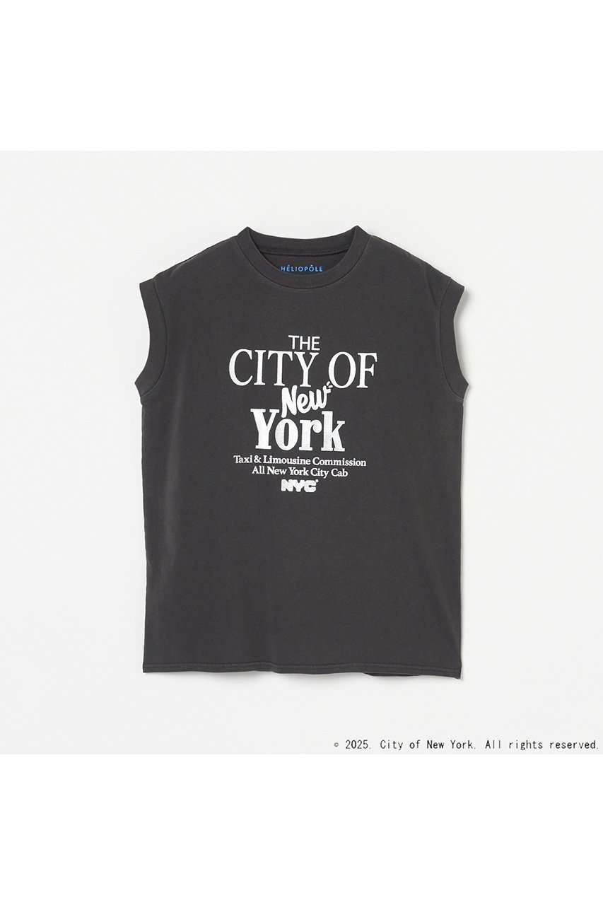 【エリオポール/heliopole】の【GOOD ROCK SPEED】NYC METALLIC PRINT カットソー インテリア・キッズ・メンズ・レディースファッション・服の通販 founy(ファニー) 　ファッション　Fashion　レディースファッション　Fashion for Women　トップス・カットソー　Cut & Sew Tops　キャミソール&ノースリーブ　Camisoles & Sleeveless Tops　シャツ・ブラウス・オフィスカジュアル　Elegant Blouses & Button-Ups　ロングTシャツ・Tシャツ　Longline T-Shirts & Tees　カットソー・ベーシックTシャツ　Cut-and-Sewn Tops / Stretch Tees & Basics　カットソー　Cut and Sewn Top　キャミソール　Camisole, Spaghetti Strap Top　タンク　Tank Top, Sleeveless Top　ニューヨーク　New York, NYC Style　ブラック|ID: prp329100004616882 ipo3291000000035663219