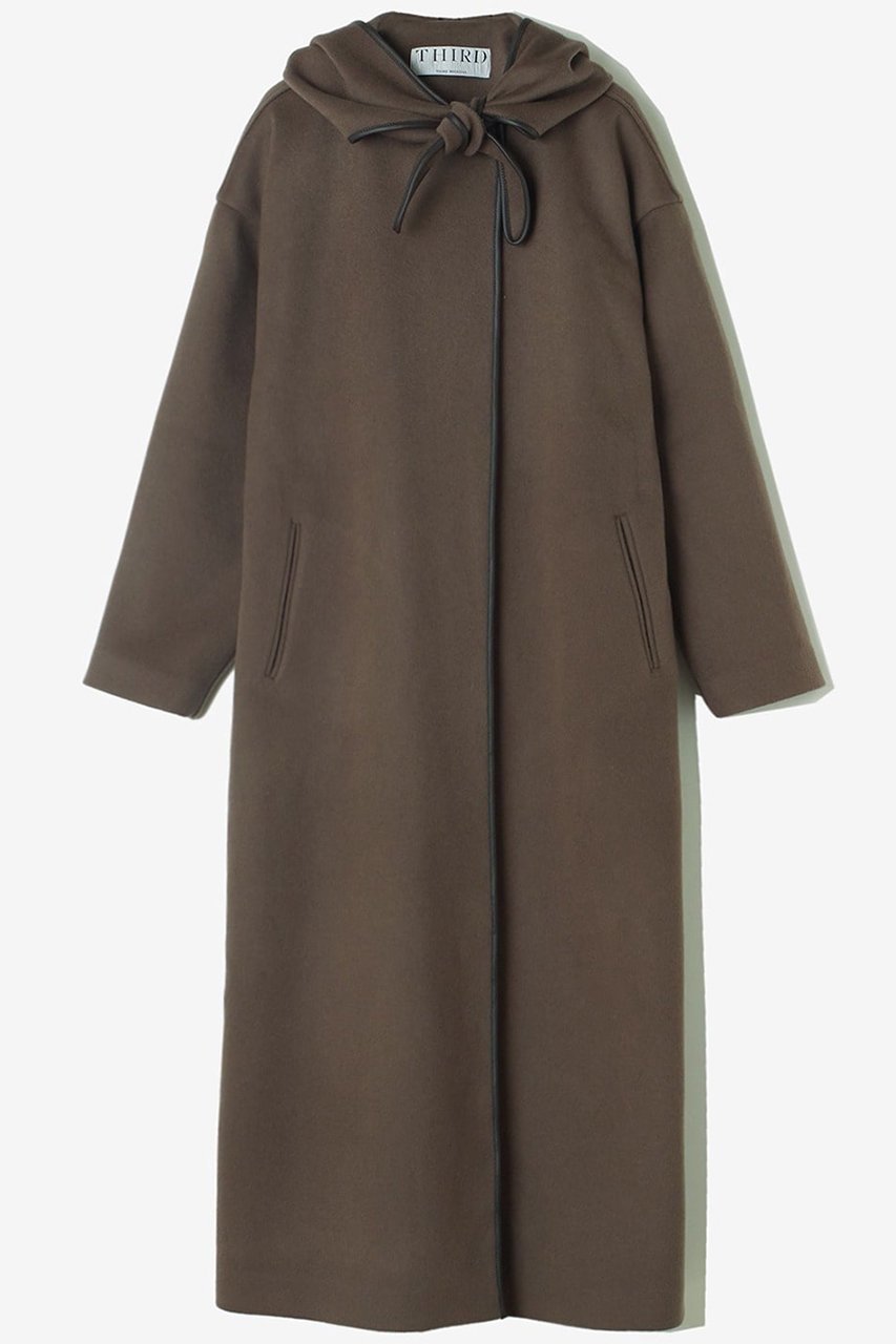 【サードマガジン/THIRD MAGAZINE】のフーデットガウンコート インテリア・キッズ・メンズ・レディースファッション・服の通販 founy(ファニー) 　ファッション　Fashion　レディースファッション　Fashion for Women　アウター　Coat / Outerwear Collection　コート・ロングコート・ピーコート　Long Coats, Peacoats & More　ガウン　Gown, Robe　シンプル　Simple, Minimal　ストール　Stole, Wrap　ロング　Long, Long-Length　モカ|ID: prp329100004616888 ipo3291000000036047135
