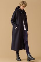 【サードマガジン/THIRD MAGAZINE】のフーデットガウンコート ネイビー|ID:prp329100004616888