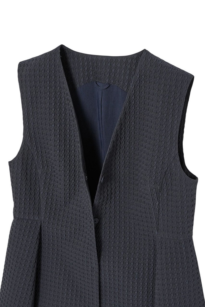 【アナイ/ANAYI】の【Eternal Line 2025】パフィジャガードペプラムジレ 人気、トレンドファッション・服の通販 founy(ファニー) 　ファッション　Fashion　レディースファッション　Fashion for Women　アウター　Coat / Outerwear Collection　レディースジャケット・軽アウター　Jackets　おすすめ　Recommended / Our Picks　インナー　Innerwear　ジャカード／ジャガード　Jacquard, Woven Pattern　ジャケット　Jacket, Outerwear　スタンド　Stand Collar, Upright Stand　ストレッチ　Stretch, Stretchy Fabric　チェック　Check, Plaid, Tartan　ノースリーブ　Sleeveless, No-Sleeve　ベスト　Vest, Waistcoat　再入荷　Restock / Back in Stock　other-3|ID: prp329100004616896 ipo3291000000035052720