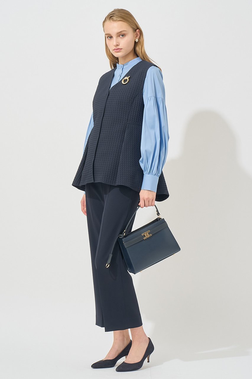 【アナイ/ANAYI】の【Eternal Line 2025】パフィジャガードペプラムジレ 人気、トレンドファッション・服の通販 founy(ファニー) 　ファッション　Fashion　レディースファッション　Fashion for Women　アウター　Coat / Outerwear Collection　レディースジャケット・軽アウター　Jackets　おすすめ　Recommended / Our Picks　インナー　Innerwear　ジャカード／ジャガード　Jacquard, Woven Pattern　ジャケット　Jacket, Outerwear　スタンド　Stand Collar, Upright Stand　ストレッチ　Stretch, Stretchy Fabric　チェック　Check, Plaid, Tartan　ノースリーブ　Sleeveless, No-Sleeve　ベスト　Vest, Waistcoat　再入荷　Restock / Back in Stock　other-5|ID: prp329100004616896 ipo3291000000035052722