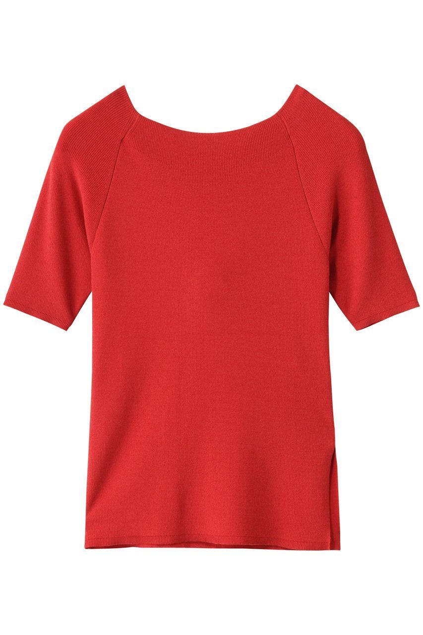 【アルアバイル/allureville】の2WAY NC5分袖プルオーバー A インテリア・キッズ・メンズ・レディースファッション・服の通販 founy(ファニー) 　ファッション　Fashion　レディースファッション　Fashion for Women　トップス・カットソー　Cut & Sew Tops　ニット　Knit Tops & Sweaters　カジュアルプルオーバー・ニットトップス　Pullovers & Knit Tops / Casual Pullovers　2025年　2025　2025-2026秋冬・A/W　Autumn/Winter 2025–26 AW25–26　インナー　Innerwear　シンプル　Simple, Minimal　ボトム　Bottoms, Lower Wear　A/W・秋冬　Autumn/Winter　レッド|ID: prp329100004616902 ipo3291000000033075768