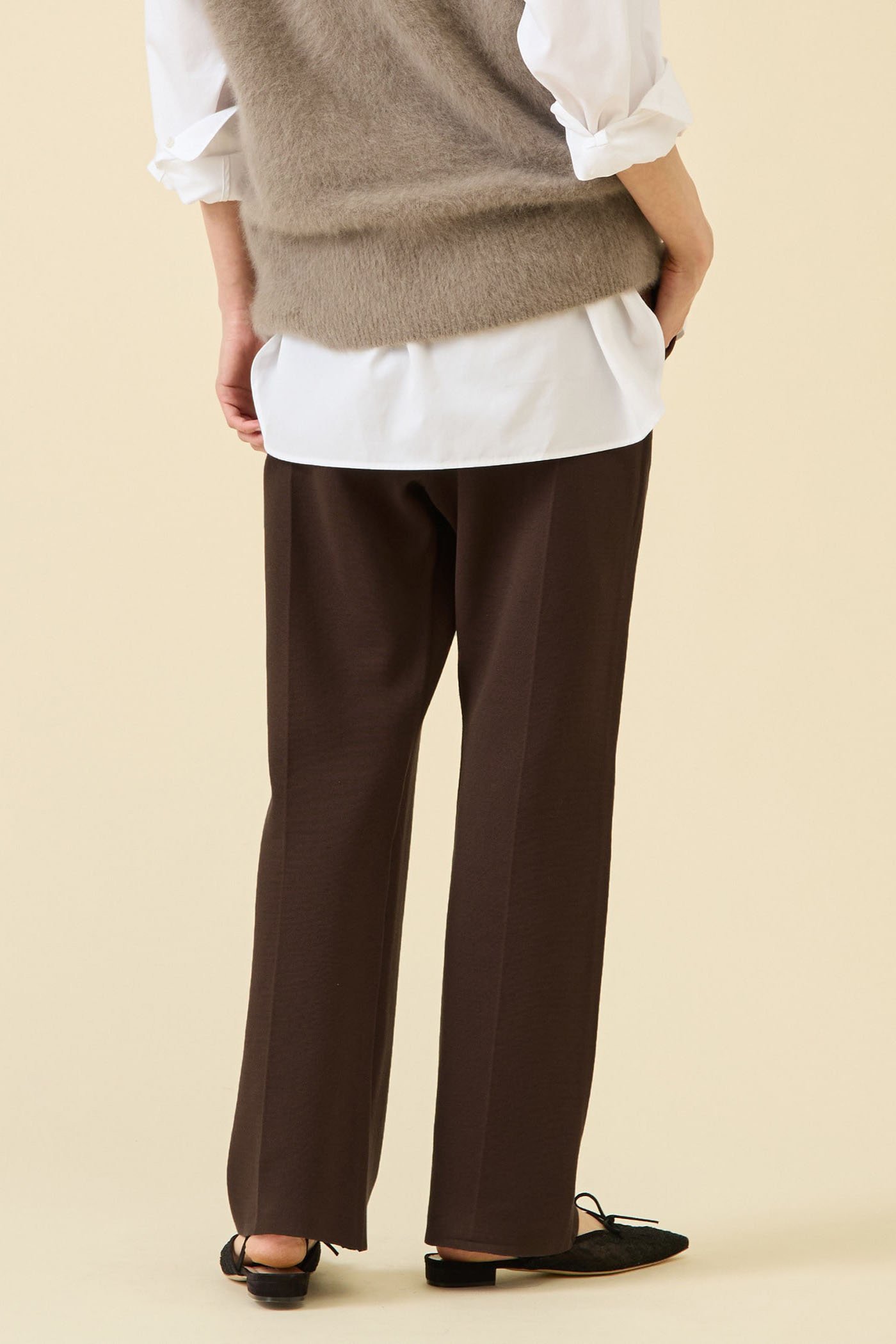 【マルティニーク/martinique】のストレッチウールニットパンツ(セットアップ可) 人気、トレンドファッション・服の通販 founy(ファニー) 　ファッション　Fashion　レディースファッション　Fashion for Women　セットアップ　Matching Sets　レディースパンツ・ボトムス　Pants & Trousers / Bottoms　パンツ　Pants & Trousers　おすすめ　Recommended / Our Picks　ストレッチ　Stretch, Stretchy Fabric　セットアップ　Set-Up, Coordinated Outfit　センター　Center, Center Line　パターン　Pattern, Design Print　フレア　Flare, Flared　ミラノリブ　Milano Rib, Milano Stitch　再入荷　Restock / Back in Stock　other-3|ID: prp329100004616904 ipo3291000000035860222