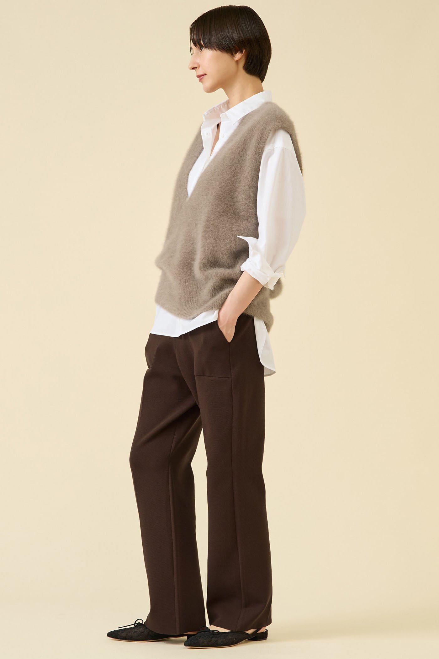 【マルティニーク/martinique】のストレッチウールニットパンツ(セットアップ可) 人気、トレンドファッション・服の通販 founy(ファニー) 　ファッション　Fashion　レディースファッション　Fashion for Women　セットアップ　Matching Sets　レディースパンツ・ボトムス　Pants & Trousers / Bottoms　パンツ　Pants & Trousers　おすすめ　Recommended / Our Picks　ストレッチ　Stretch, Stretchy Fabric　セットアップ　Set-Up, Coordinated Outfit　センター　Center, Center Line　パターン　Pattern, Design Print　フレア　Flare, Flared　ミラノリブ　Milano Rib, Milano Stitch　再入荷　Restock / Back in Stock　other-5|ID: prp329100004616904 ipo3291000000035860224