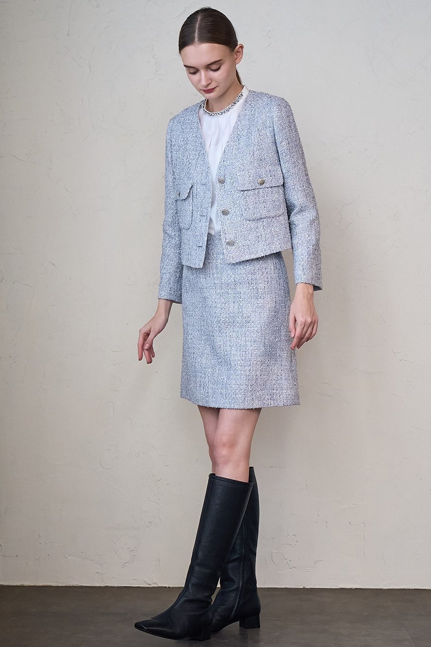 【アナイ/ANAYI】のメタルシャギーツイードミニスカート 人気、トレンドファッション・服の通販 founy(ファニー) 　ファッション　Fashion　レディースファッション　Fashion for Women　スカート　Skirts　ミニスカート　Mini Skirts　コレクション　Collection, Seasonal Line　ショート　Short, Short Length　シンプル　Simple, Minimal　ジャケット　Jacket, Outerwear　セットアップ　Set-Up, Coordinated Outfit　ツイード　Twill, Twill Weave　テクスチャー　Texture, Textured Fabric　バランス　Balance, Style Balance　バレエ　Ballet, Ballet Style　ミニスカート　Mini Skirt, Short Skirt　冬　Winter / This Winter　再入荷　Restock / Back in Stock　おすすめ　Recommended / Our Picks　エレガント 上品　Elegant　other-6|ID: prp329100004616911 ipo3291000000033075852