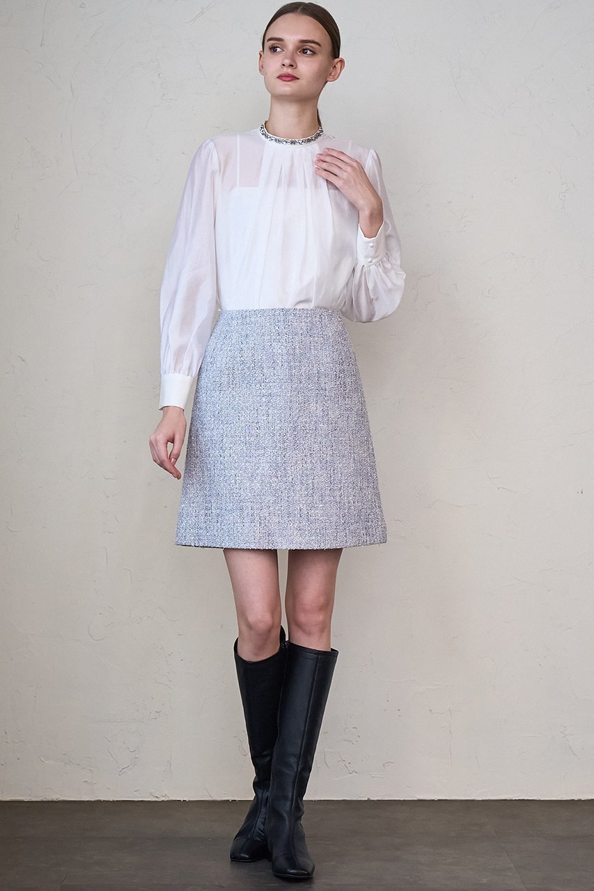 【アナイ/ANAYI】のメタルシャギーツイードミニスカート 人気、トレンドファッション・服の通販 founy(ファニー) 　ファッション　Fashion　レディースファッション　Fashion for Women　スカート　Skirts　ミニスカート　Mini Skirts　コレクション　Collection, Seasonal Line　ショート　Short, Short Length　シンプル　Simple, Minimal　ジャケット　Jacket, Outerwear　セットアップ　Set-Up, Coordinated Outfit　ツイード　Twill, Twill Weave　テクスチャー　Texture, Textured Fabric　バランス　Balance, Style Balance　バレエ　Ballet, Ballet Style　ミニスカート　Mini Skirt, Short Skirt　冬　Winter / This Winter　再入荷　Restock / Back in Stock　おすすめ　Recommended / Our Picks　エレガント 上品　Elegant　other-7|ID: prp329100004616911 ipo3291000000033075853