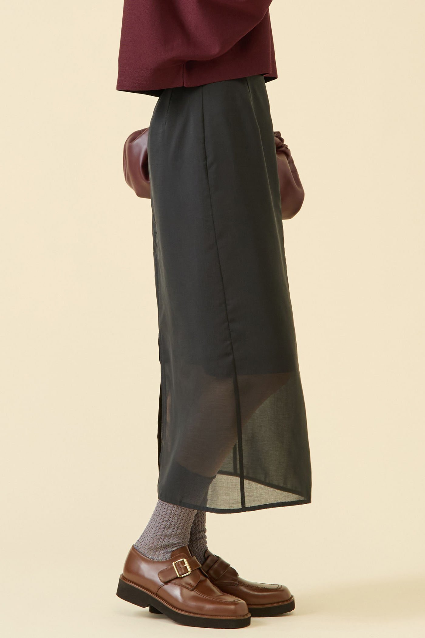 【マルティニーク/martinique】のシアータイトスカート(セットアップ可) 人気、トレンドファッション・服の通販 founy(ファニー) 　ファッション　Fashion　レディースファッション　Fashion for Women　セットアップ　Matching Sets　スカート・ミニ/ミディ/マキシ　Skirts / Mini, Midi & Maxi Skirts　スカート　Skirts　ロングスカート　Long Skirts / Maxi & Midi Skirts　2025年　2025　2025-2026秋冬・A/W　Autumn/Winter 2025–26 AW25–26　おすすめ　Recommended / Our Picks　シアー　Sheer, See-Through　シンプル　Simple, Minimal　セットアップ　Set-Up, Coordinated Outfit　タイトスカート　Pencil Skirt, Tight Skirt　レギュラー　Regular, Standard Fit　ロング　Long, Long-Length　A/W・秋冬　Autumn/Winter　other-2|ID: prp329100004616912 ipo3291000000033075856