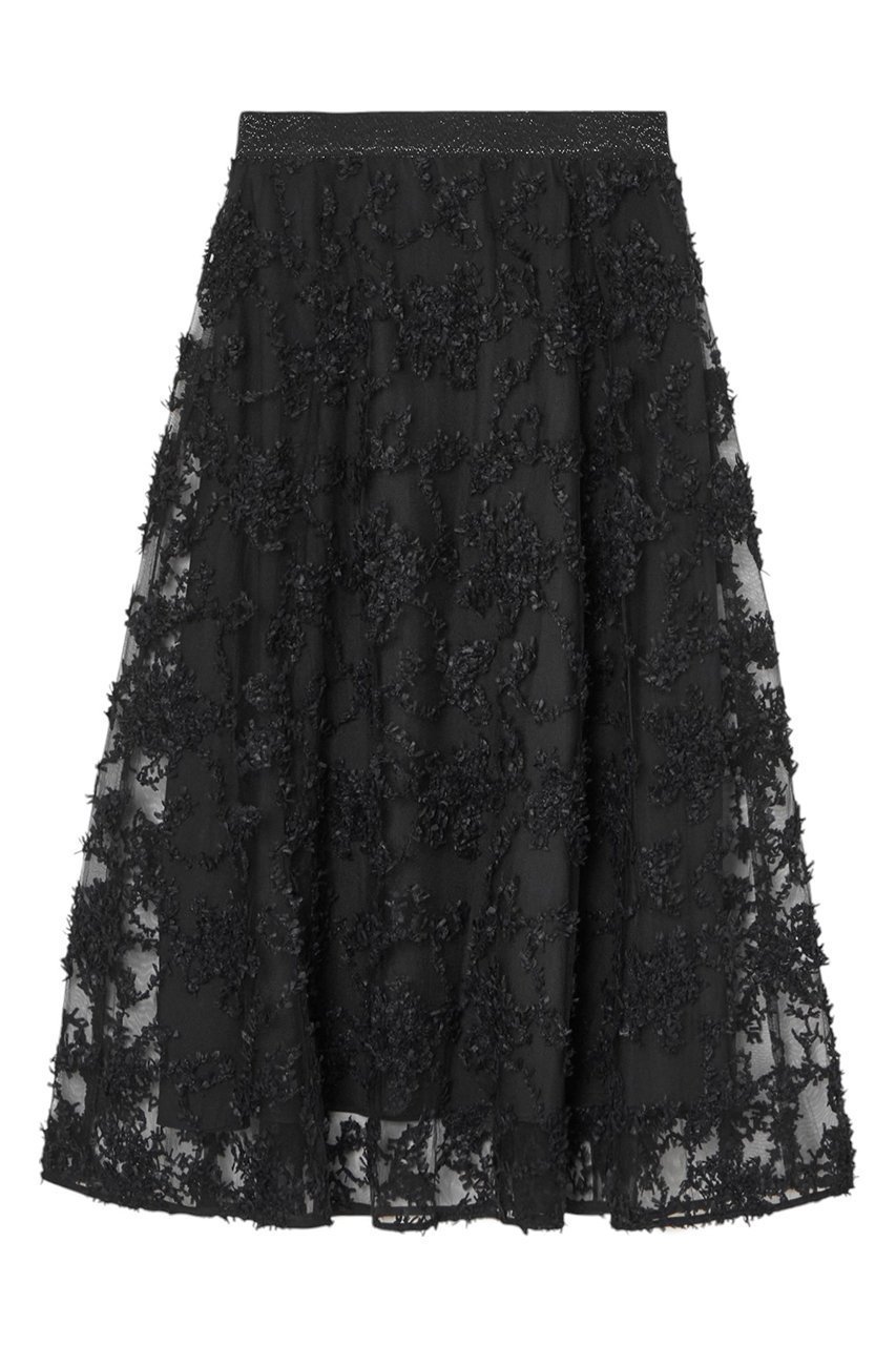 【アナイ/ANAYI】のスノーフレークチュールフレアスカート 人気、トレンドファッション・服の通販 founy(ファニー) 　ファッション　Fashion　レディースファッション　Fashion for Women　スカート　Skirts　Aライン・フレアスカート　A-Line & Flared Skirts　ロングスカート　Long Skirts / Maxi & Midi Skirts　エレガント 上品　Elegant　エンブロイダリー　Embroidery Design　コレクション　Collection, Seasonal Line　チュール　Tulip, Tulip Motif　テクスチャー　Texture, Textured Fabric　バレエ　Ballet, Ballet Style　フレアースカート　Flared Skirt, A-Line Skirt　モダン　Modern, Contemporary　モチーフ　Motif, Design Theme　ロング　Long, Long-Length　冬　Winter / This Winter　再入荷　Restock / Back in Stock　おすすめ　Recommended / Our Picks　 other-1|ID: prp329100004616914 ipo3291000000033075870