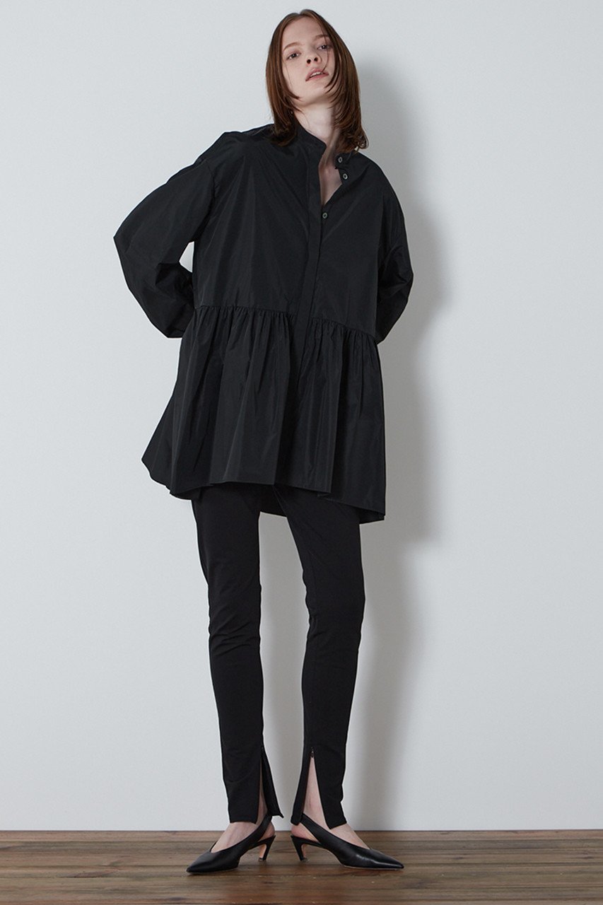 【ル フィル/LE PHIL】のライトタフタギャザーブラウス 人気、トレンドファッション・服の通販 founy(ファニー) 　ファッション　Fashion　レディースファッション　Fashion for Women　トップス・カットソー　Cut & Sew Tops　シャツ・ブラウス・オフィスカジュアル　Elegant Blouses & Button-Ups　おすすめ　Recommended / Our Picks　ギャザー　Gathered, Ruffled　スリーブ　Sleeve, Long Sleeve / Short Sleeve　ドレス　Dress, One-Piece　レギンス　Leggings, Stretch Pants　ロング　Long, Long-Length　羽織　Haori, Light Jacket　other-8|ID: prp329100004616915 ipo3291000000033075964