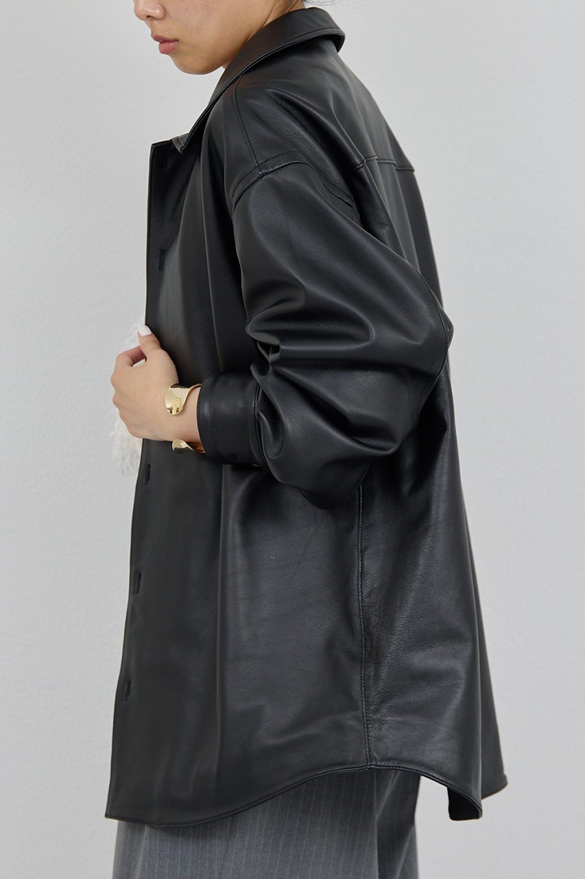 【ガリャルダガランテ/GALLARDAGALANTE】のレザーシャツジャケット 人気、トレンドファッション・服の通販 founy(ファニー) 　ファッション　Fashion　レディースファッション　Fashion for Women　アウター　Coat / Outerwear Collection　レディースジャケット・軽アウター　Jackets　おすすめ　Recommended / Our Picks　ジャケット　Jacket, Outerwear　チュール　Tulip, Tulip Motif　other-7|ID: prp329100004617587 ipo3291000000035345745