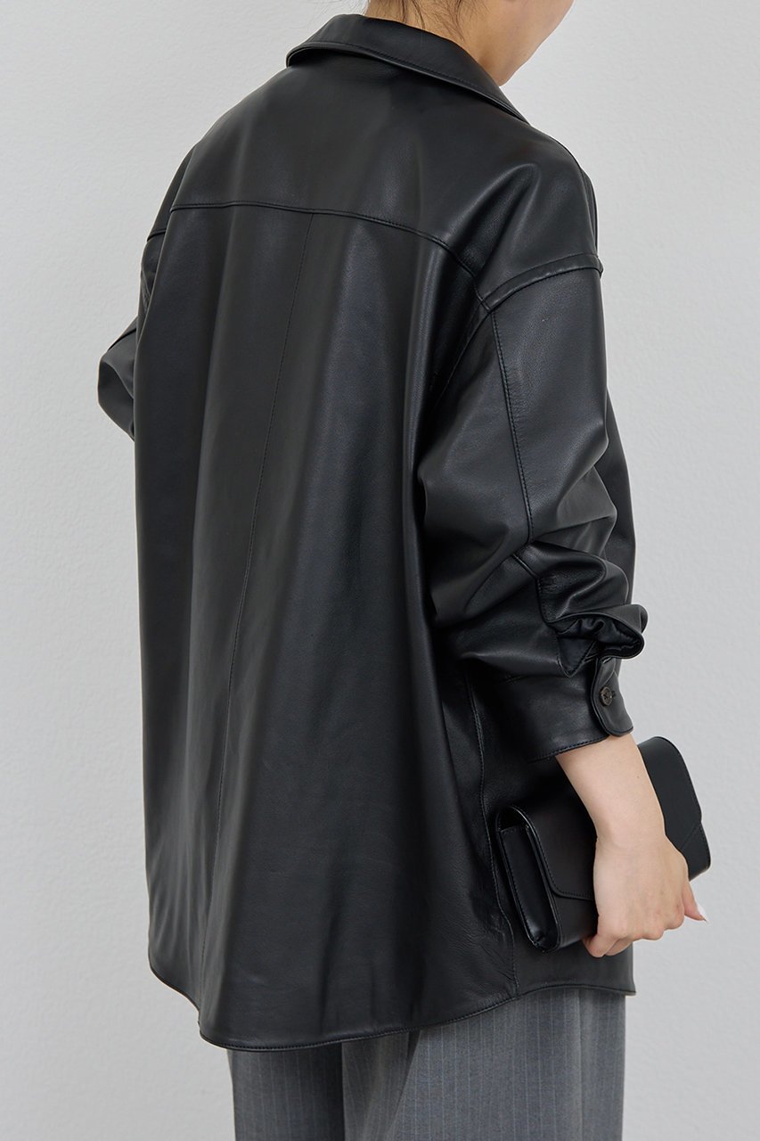 【ガリャルダガランテ/GALLARDAGALANTE】のレザーシャツジャケット 人気、トレンドファッション・服の通販 founy(ファニー) 　ファッション　Fashion　レディースファッション　Fashion for Women　アウター　Coat / Outerwear Collection　レディースジャケット・軽アウター　Jackets　おすすめ　Recommended / Our Picks　ジャケット　Jacket, Outerwear　チュール　Tulip, Tulip Motif　other-8|ID: prp329100004617587 ipo3291000000035345747