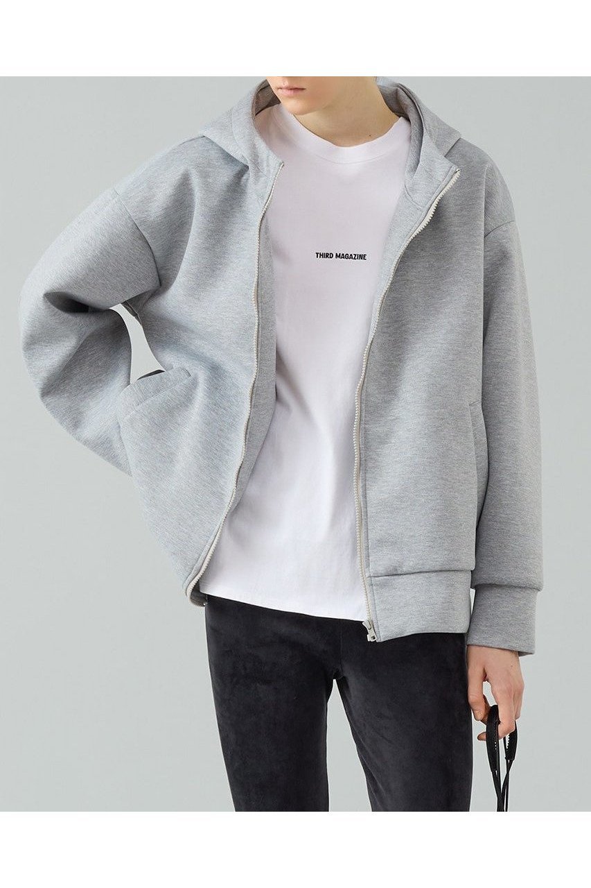 【サードマガジン/THIRD MAGAZINE】のオーバーサイズロゴフーディ インテリア・キッズ・メンズ・レディースファッション・服の通販 founy(ファニー) 　ファッション　Fashion　レディースファッション　Fashion for Women　トップス・カットソー　Cut & Sew Tops　シャツ・ブラウス・オフィスカジュアル　Elegant Blouses & Button-Ups　レディースパーカー・カジュアルフーディー　Casual Hoodies & Sweatshirts　ロングTシャツ・Tシャツ　Longline T-Shirts & Tees　スウェット・クルーネックトップス　Sweatshirts & Crewnecks / Relaxed Fit Sweat Tops　カットソー・ベーシックTシャツ　Cut-and-Sewn Tops / Stretch Tees & Basics　2025年　2025　2025-2026秋冬・A/W　Autumn/Winter 2025–26 AW25–26　デニム　Denim, Jeans Material　ボトム　Bottoms, Lower Wear　ボンディング　Bonding, Bonded Fabric　秋　Autumn　A/W・秋冬　Autumn/Winter　グレー|ID: prp329100004618152 ipo3291000000033099823