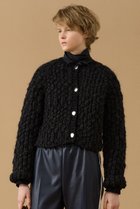 【サードマガジン/THIRD MAGAZINE】の【別注】NEPAL HAND KNIT/スラブハンドニットショートカーディガン チャコールグレー|ID:prp329100004618154