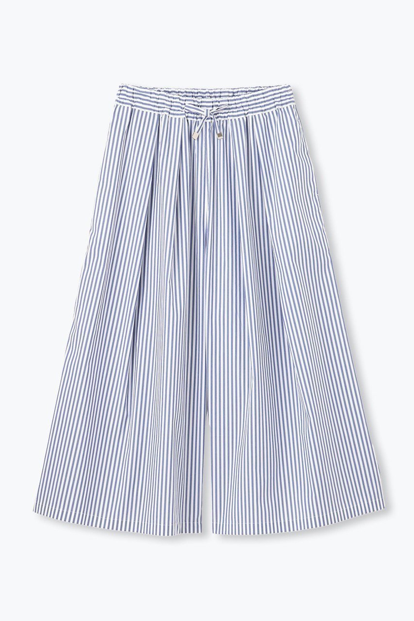 【レリル/lelill】のピマソロアンクルワイドパンツ インテリア・キッズ・メンズ・レディースファッション・服の通販 founy(ファニー) 　ファッション　Fashion　レディースファッション　Fashion for Women　パンツ　Pants & Trousers　アンクル　Ankle-Length Design　ストレッチ　Stretch, Stretchy Fabric　ブロード　Broadcloth, Fine Cotton　ワイド　Wide, Wide Fit　新作・新入荷　New Arrivals / New In　ストライプ|ID: prp329100004618158 ipo3291000000033099879