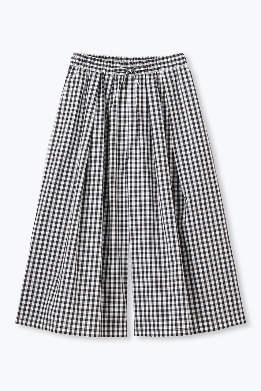 【レリル/lelill】のピマソロアンクルワイドパンツ インテリア・キッズ・メンズ・レディースファッション・服の通販 founy(ファニー) 　ファッション　Fashion　レディースファッション　Fashion for Women　パンツ　Pants & Trousers　アンクル　Ankle-Length Design　ストレッチ　Stretch, Stretchy Fabric　ブロード　Broadcloth, Fine Cotton　ワイド　Wide, Wide Fit　ギンガム|ID: prp329100004618158 ipo3291000000035532878