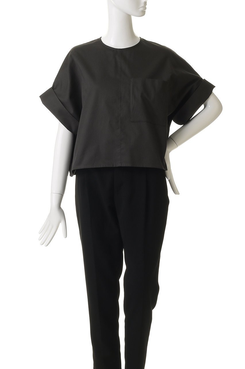 【ハー/HER.】のターンアップカフスブラウス 人気、トレンドファッション・服の通販 founy(ファニー) ファッション Fashion レディースファッション Fashion for Women トップス・カットソー Cut & Sew Tops シャツ・ブラウス・オフィスカジュアル Elegant Blouses & Button-Ups カフス Cuff Design サテン Satin, Glossy Fabric ショート Short, Short Length シンプル Simple, Minimal スリーブ Sleeve, Long Sleeve / Short Sleeve ポケット Pocket, Pocket Detail other-2|ID: prp329100004618612 ipo3291000000035277544