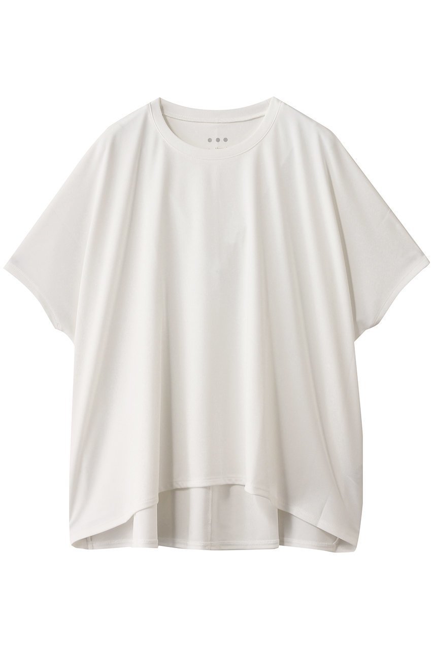 【エリオポール/heliopole】の【THREE DOTS】ドルマンルーズTシャツ インテリア・キッズ・メンズ・レディースファッション・服の通販 founy(ファニー) 　ファッション　Fashion　レディースファッション　Fashion for Women　トップス・カットソー　Cut & Sew Tops　シャツ・ブラウス・オフィスカジュアル　Elegant Blouses & Button-Ups　ロングTシャツ・Tシャツ　Longline T-Shirts & Tees　カットソー・ベーシックTシャツ　Cut-and-Sewn Tops / Stretch Tees & Basics　2025年　2025　2025-2026秋冬・A/W　Autumn/Winter 2025–26 AW25–26　ショート　Short, Short Length　シンプル　Simple, Minimal　スリーブ　Sleeve, Long Sleeve / Short Sleeve　ボトム　Bottoms, Lower Wear　リラックス　Relax, Relaxed Fit　ルーズ　Loose, Oversized　旅行　Travel　A/W・秋冬　Autumn/Winter　ホワイト|ID: prp329100004619127 ipo3291000000033123802