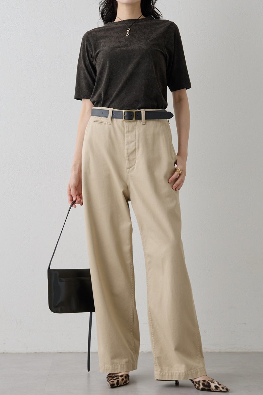 【ウィムガゼット/Whim Gazette】のトリアセベロアTEE 人気、トレンドファッション・服の通販 founy(ファニー) 　ファッション　Fashion　レディースファッション　Fashion for Women　トップス・カットソー　Cut & Sew Tops　シャツ・ブラウス・オフィスカジュアル　Elegant Blouses & Button-Ups　ロングTシャツ・Tシャツ　Longline T-Shirts & Tees　カットソー・ベーシックTシャツ　Cut-and-Sewn Tops / Stretch Tees & Basics　ベロアトップス　Velour Tops / Velvet-Look Items　2025年　2025　2025-2026秋冬・A/W　Autumn/Winter 2025–26 AW25–26　おすすめ　Recommended / Our Picks　カットソー　Cut and Sewn Top　コンパクト　Compact, Small Size　ショート　Short, Short Length　シンプル　Simple, Minimal　ストレッチ　Stretch, Stretchy Fabric　スリーブ　Sleeve, Long Sleeve / Short Sleeve　フェミニン　Feminine, Girly　ベロア　Velour, Soft Velvet　ボトム　Bottoms, Lower Wear　エレガント 上品　Elegant　A/W・秋冬　Autumn/Winter　other-2|ID: prp329100004619128 ipo3291000000033123812