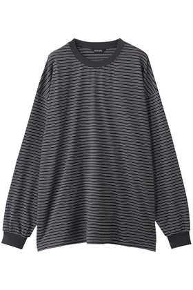 【エビコン/EVCON】 【UNISEX】BORDER WIDE L/S T-SHIRT ロングスリーブTシャツ人気、トレンドファッション・服の通販 founy(ファニー) ファッション Fashion レディースファッション Fashion for Women トップス・カットソー Cut & Sew Tops シャツ・ブラウス・オフィスカジュアル Elegant Blouses & Button-Ups ロングTシャツ・Tシャツ Longline T-Shirts & Tees カットソー・ベーシックTシャツ Cut-and-Sewn Tops / Stretch Tees & Basics ユニセックス Unisex, Genderless スリーブ Sleeve, Long Sleeve / Short Sleeve ボトム Bottoms, Lower Wear ボーダー Border, Stripe ロング Long, Long-Length 定番 Standard, Basic Item 無地 Plain, Solid Color |ID:prp329100004619131