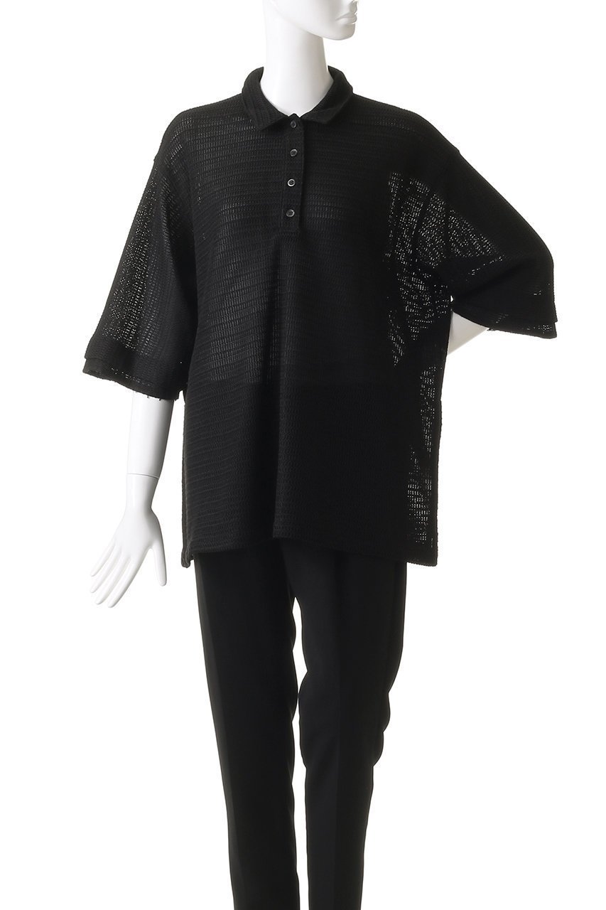 【マノフ/MANOF】のMESH POLO SHIRTS Tシャツ・カットソー 人気、トレンドファッション・服の通販 founy(ファニー) 　ファッション　Fashion　レディースファッション　Fashion for Women　トップス・カットソー　Cut & Sew Tops　シャツ・ブラウス・オフィスカジュアル　Elegant Blouses & Button-Ups　ロングTシャツ・Tシャツ　Longline T-Shirts & Tees　ポロシャツ・きれいめカジュアル　Smart-Casual Polo Tops　カットソー・ベーシックTシャツ　Cut-and-Sewn Tops / Stretch Tees & Basics　2025年　2025　2025-2026秋冬・A/W　Autumn/Winter 2025–26 AW25–26　おすすめ　Recommended / Our Picks　カットソー　Cut and Sewn Top　ショート　Short, Short Length　スリット　Slit, Slit Detail　スリーブ　Sleeve, Long Sleeve / Short Sleeve　フォルム　Silhouette, Form　メッシュ　Mesh, Net Fabric　ワイド　Wide, Wide Fit　夏　Summer　A/W・秋冬　Autumn/Winter　other-2|ID: prp329100004619133 ipo3291000000033123850
