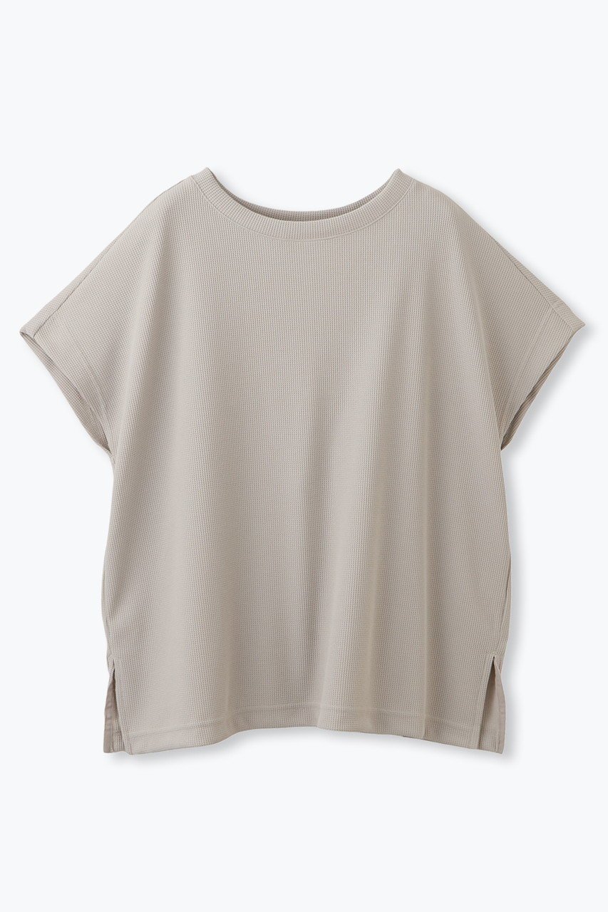 【レリル/lelill】の【日本製】ハイテクワッフル ワイドTシャツ インテリア・キッズ・メンズ・レディースファッション・服の通販 founy(ファニー) 　ファッション　Fashion　レディースファッション　Fashion for Women　トップス・カットソー　Cut & Sew Tops　シャツ・ブラウス・オフィスカジュアル　Elegant Blouses & Button-Ups　ロングTシャツ・Tシャツ　Longline T-Shirts & Tees　カットソー・ベーシックTシャツ　Cut-and-Sewn Tops / Stretch Tees & Basics　ショート　Short, Short Length　スリーブ　Sleeve, Long Sleeve / Short Sleeve　ワイド　Wide, Wide Fit　ワッフル　Waffle, Waffle Knit　夏　Summer　定番　Standard, Basic Item　新作・新入荷　New Arrivals / New In　日本製　Made In Japan　グレージュ|ID: prp329100004619137 ipo3291000000033123884