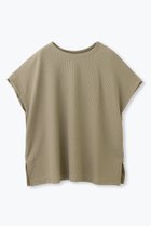 【レリル/lelill】の【日本製】ハイテクワッフル ワイドTシャツ カーキ|ID:prp329100004619137