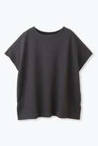 【レリル/lelill】の【日本製】ハイテクワッフル ワイドTシャツ チャコール|ID:prp329100004619137