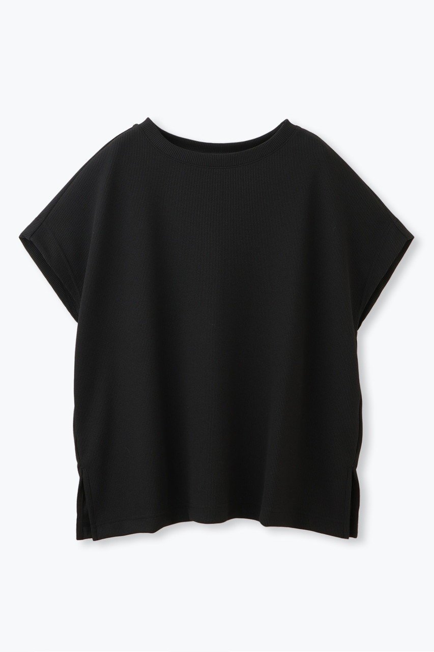 【レリル/lelill】の【日本製】ハイテクワッフル ワイドTシャツ インテリア・キッズ・メンズ・レディースファッション・服の通販 founy(ファニー) 　ファッション　Fashion　レディースファッション　Fashion for Women　トップス・カットソー　Cut & Sew Tops　シャツ・ブラウス・オフィスカジュアル　Elegant Blouses & Button-Ups　ロングTシャツ・Tシャツ　Longline T-Shirts & Tees　カットソー・ベーシックTシャツ　Cut-and-Sewn Tops / Stretch Tees & Basics　ショート　Short, Short Length　スリーブ　Sleeve, Long Sleeve / Short Sleeve　ワイド　Wide, Wide Fit　ワッフル　Waffle, Waffle Knit　夏　Summer　定番　Standard, Basic Item　新作・新入荷　New Arrivals / New In　日本製　Made In Japan　ブラック|ID: prp329100004619137 ipo3291000000033123888
