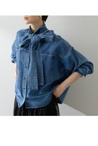 【ウィムガゼット/Whim Gazette】のデニムボウタイシャツ 人気、トレンドファッション・服の通販 founy(ファニー) ファッション Fashion レディースファッション Fashion for Women トップス・カットソー Cut & Sew Tops シャツ・ブラウス・オフィスカジュアル Elegant Blouses & Button-Ups シンプル Simple, Minimal スリーブ Sleeve, Long Sleeve / Short Sleeve セットアップ Set-Up, Coordinated Outfit デニム Denim, Jeans Material ドレープ Drape, Draping Fabric バランス Balance, Style Balance フェミニン Feminine, Girly ブリーチ Bleach, Washed Finish ロング Long, Long-Length A/W・秋冬 Autumn/Winter おすすめ Recommended / Our Picks 2025年 2025 2025-2026秋冬・A/W Autumn/Winter 2025–26 AW25–26 thumbnail ブルー|ID: prp329100004619145 ipo3291000000033123951