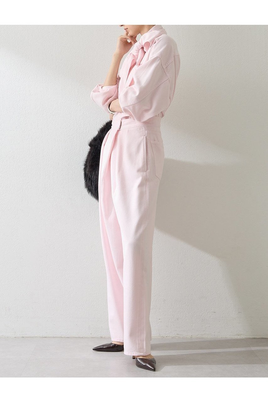 【ウィムガゼット/Whim Gazette】のデニムボウタイシャツ 人気、トレンドファッション・服の通販 founy(ファニー) 　ファッション　Fashion　レディースファッション　Fashion for Women　トップス・カットソー　Cut & Sew Tops　シャツ・ブラウス・オフィスカジュアル　Elegant Blouses & Button-Ups　シンプル　Simple, Minimal　スリーブ　Sleeve, Long Sleeve / Short Sleeve　セットアップ　Set-Up, Coordinated Outfit　デニム　Denim, Jeans Material　ドレープ　Drape, Draping Fabric　バランス　Balance, Style Balance　フェミニン　Feminine, Girly　ブリーチ　Bleach, Washed Finish　ロング　Long, Long-Length　A/W・秋冬　Autumn/Winter　おすすめ　Recommended / Our Picks　2025年　2025　2025-2026秋冬・A/W　Autumn/Winter 2025–26 AW25–26　other-4|ID: prp329100004619145 ipo3291000000033123960