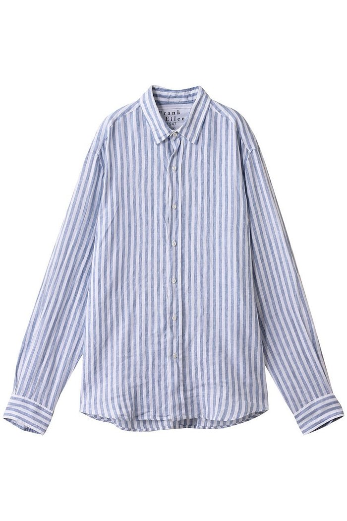 【フランク&アイリーン/Frank&Eileen / MEN】の【MEN】FINBAR イタリアンリネン ボールドストライプ シャツ インテリア・キッズ・メンズ・レディースファッション・服の通販 founy(ファニー) https://founy.com/ ファッション Fashion メンズファッション Fashion for Men 2025年 2025 2025-2026秋冬・A/W Autumn/Winter 2025–26 AW25–26 シンプル Simple, Minimal ストライプ Stripe, Striped Pattern スリーブ Sleeve, Long Sleeve / Short Sleeve フレンチ French, French Style モダン Modern, Contemporary リネン Linen, Linen Fabric リラックス Relax, Relaxed Fit ロング Long, Long-Length A/W・秋冬 Autumn/Winter |ID: prp329100004619147 ipo3291000000033123963
