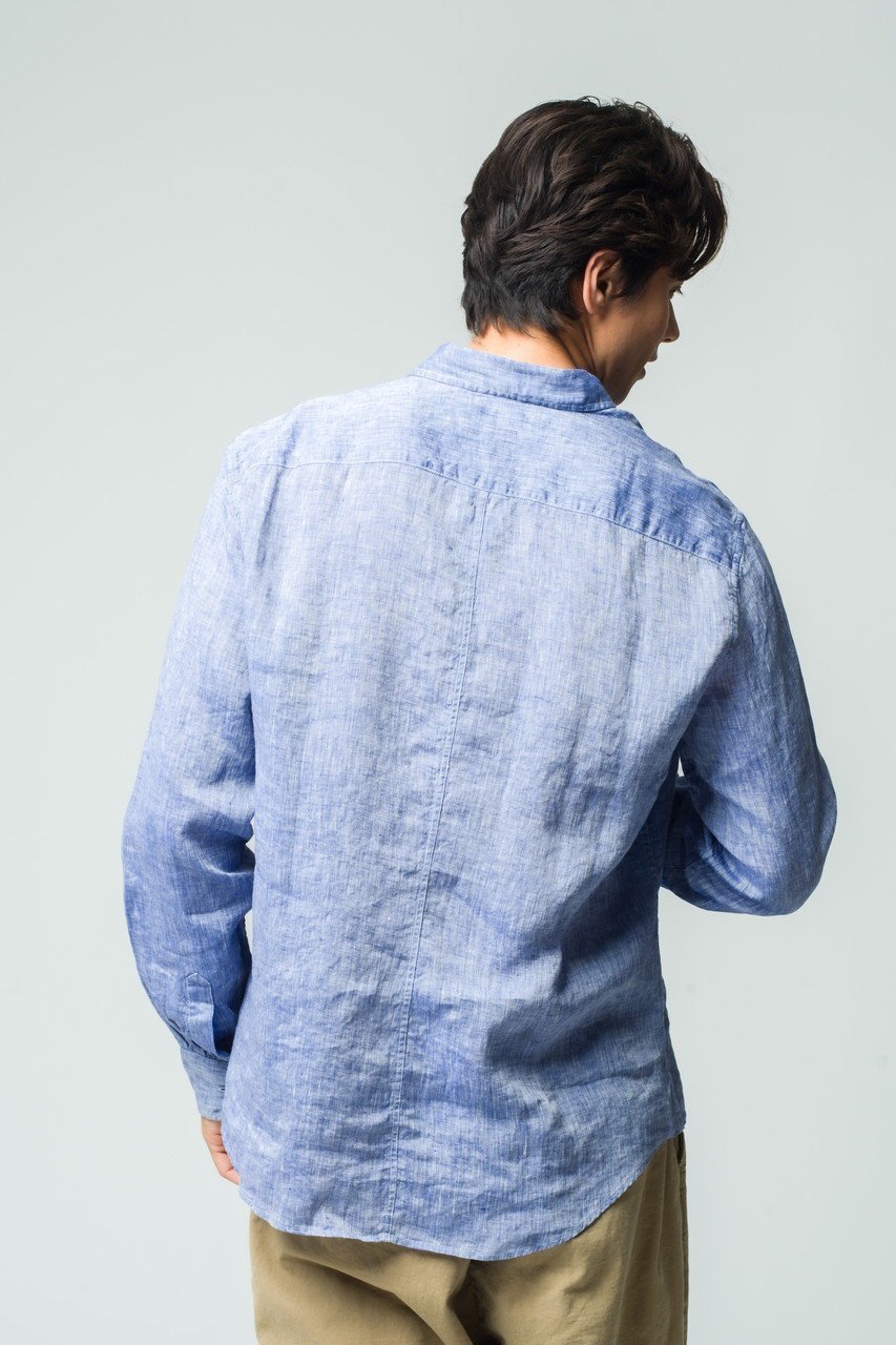【フランク&アイリーン/Frank&Eileen / MEN】の【MEN】FINBAR イタリアンリネン ブルーシャツ 人気、トレンドファッション・服の通販 founy(ファニー) 　ファッション　Fashion　メンズファッション　Fashion for Men　2025年　2025　2025-2026秋冬・A/W　Autumn/Winter 2025–26 AW25–26　スリーブ　Sleeve, Long Sleeve / Short Sleeve　リネン　Linen, Linen Fabric　リラックス　Relax, Relaxed Fit　ロング　Long, Long-Length　A/W・秋冬　Autumn/Winter　羽織　Haori, Light Jacket　other-6|ID: prp329100004619148 ipo3291000000033123981