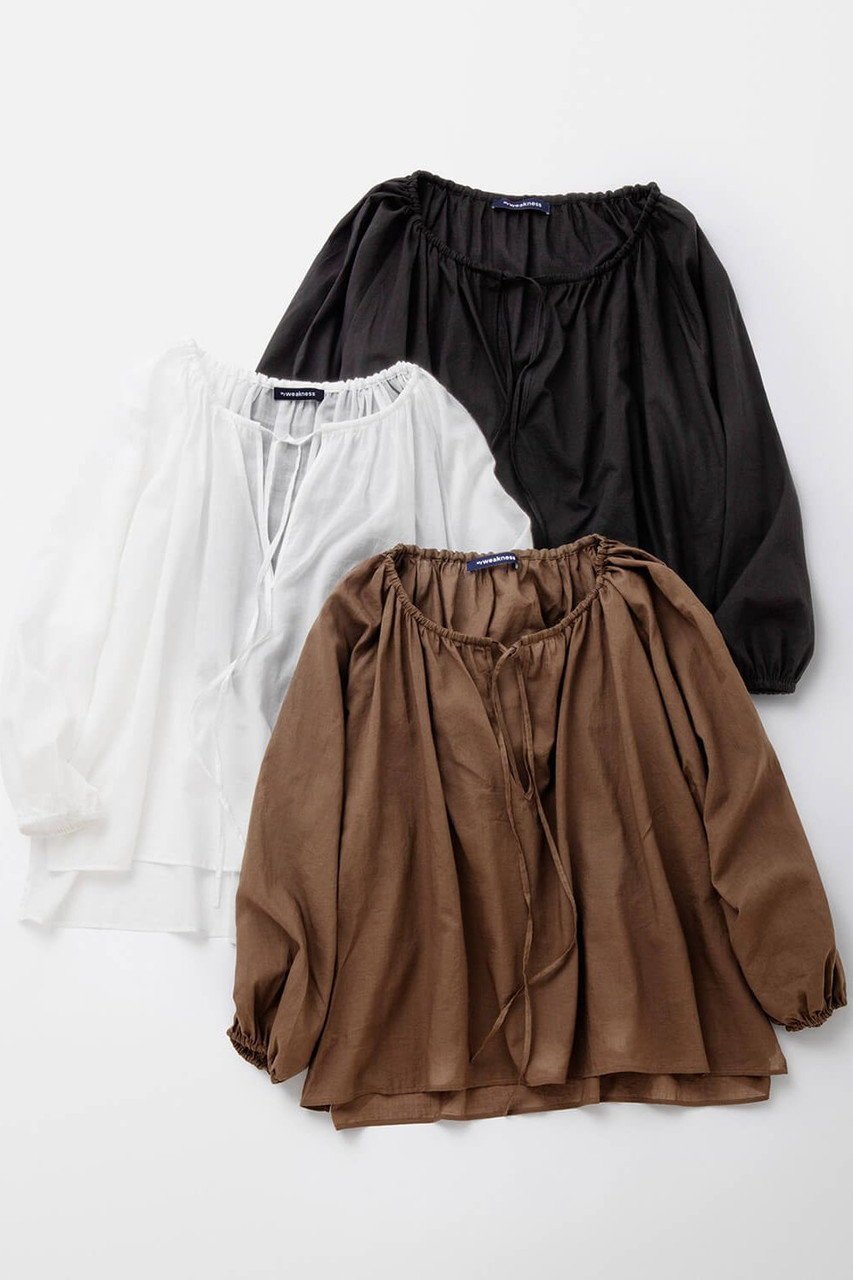 【マイ ウィークネス/MY WEAKNESS】のSmock 人気、トレンドファッション・服の通販 founy(ファニー) 　ファッション　Fashion　レディースファッション　Fashion for Women　トップス・カットソー　Cut & Sew Tops　シャツ・ブラウス・オフィスカジュアル　Elegant Blouses & Button-Ups　キャミソール　Camisole, Spaghetti Strap Top　ギャザー　Gathered, Ruffled　スモック　Smock, Smock Dress　スリーブ　Sleeve, Long Sleeve / Short Sleeve　タンク　Tank Top, Sleeveless Top　リラックス　Relax, Relaxed Fit　ロング　Long, Long-Length　エレガント 上品　Elegant　新作・新入荷　New Arrivals / New In　other-6|ID: prp329100004619151 ipo3291000000033124017