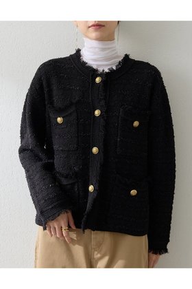 【ウィムガゼット/Whim Gazette】 ツィードニットジャケット人気、トレンドファッション・服の通販 founy(ファニー) ファッション Fashion レディースファッション Fashion for Women アウター Coat / Outerwear Collection レディースジャケット・軽アウター Jackets 2025年 2025 2025-2026秋冬・A/W Autumn/Winter 2025–26 AW25–26 おすすめ Recommended / Our Picks カーディガン Cardigan, Knitwear クラシカル Classical, Vintage-Inspired ジャケット Jacket, Outerwear ツイード Twill, Twill Weave フリンジ Fringe, Tassel ミックス Mix, Mixed Style エレガント 上品 Elegant A/W・秋冬 Autumn/Winter |ID:prp329100004619152