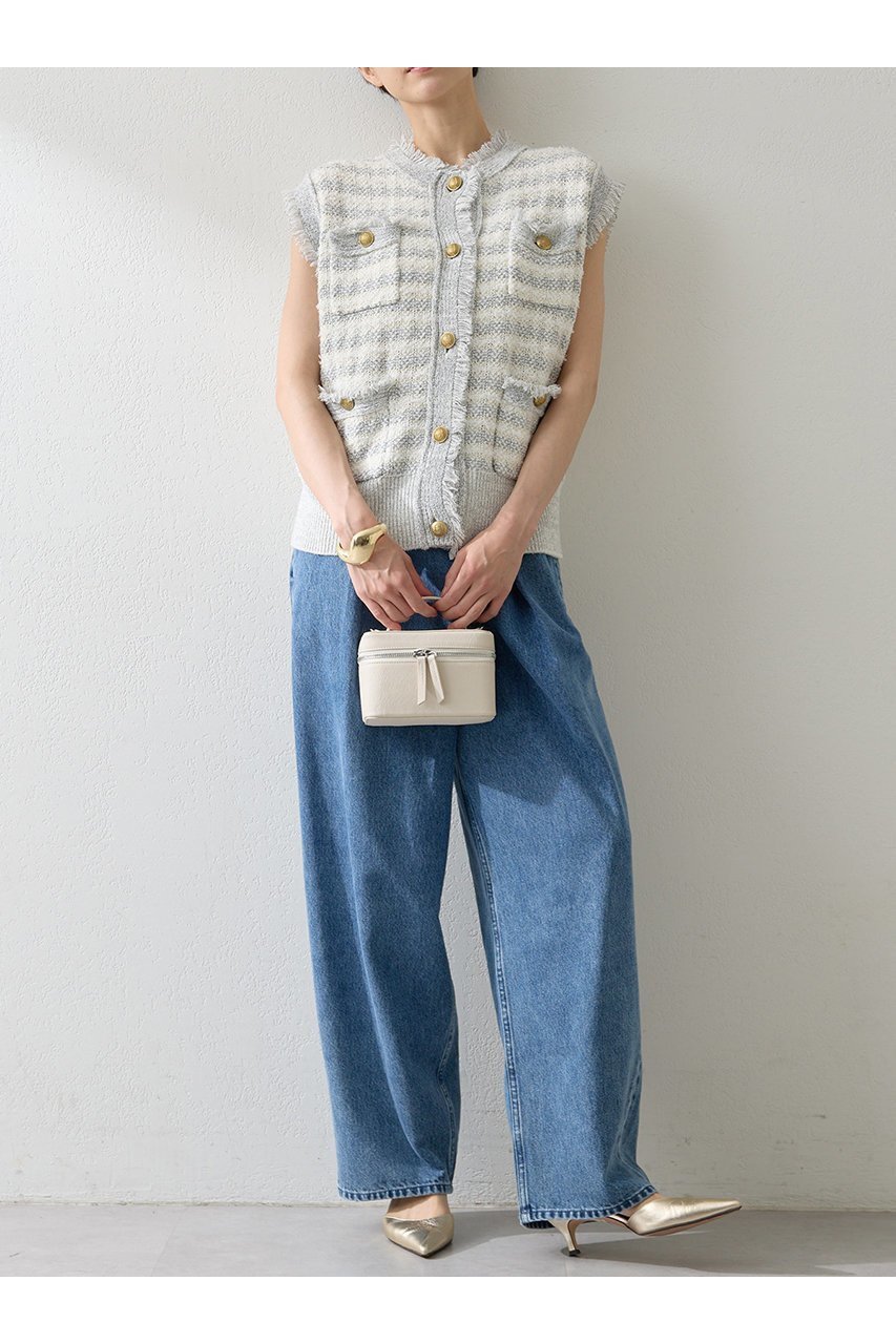 【ウィムガゼット/Whim Gazette】のツィードニットジレ 人気、トレンドファッション・服の通販 founy(ファニー) 　ファッション　Fashion　レディースファッション　Fashion for Women　アウター　Coat / Outerwear Collection　レディースジャケット・軽アウター　Jackets　2025年　2025　2025-2026秋冬・A/W　Autumn/Winter 2025–26 AW25–26　クラシカル　Classical, Vintage-Inspired　クラシック　Classic, Timeless Style　ジャケット　Jacket, Outerwear　ツイード　Twill, Twill Weave　ベスト　Vest, Waistcoat　ミックス　Mix, Mixed Style　モダン　Modern, Contemporary　ラグジュアリー　Luxury, Elegant　A/W・秋冬　Autumn/Winter　other-2|ID: prp329100004619153 ipo3291000000033124040