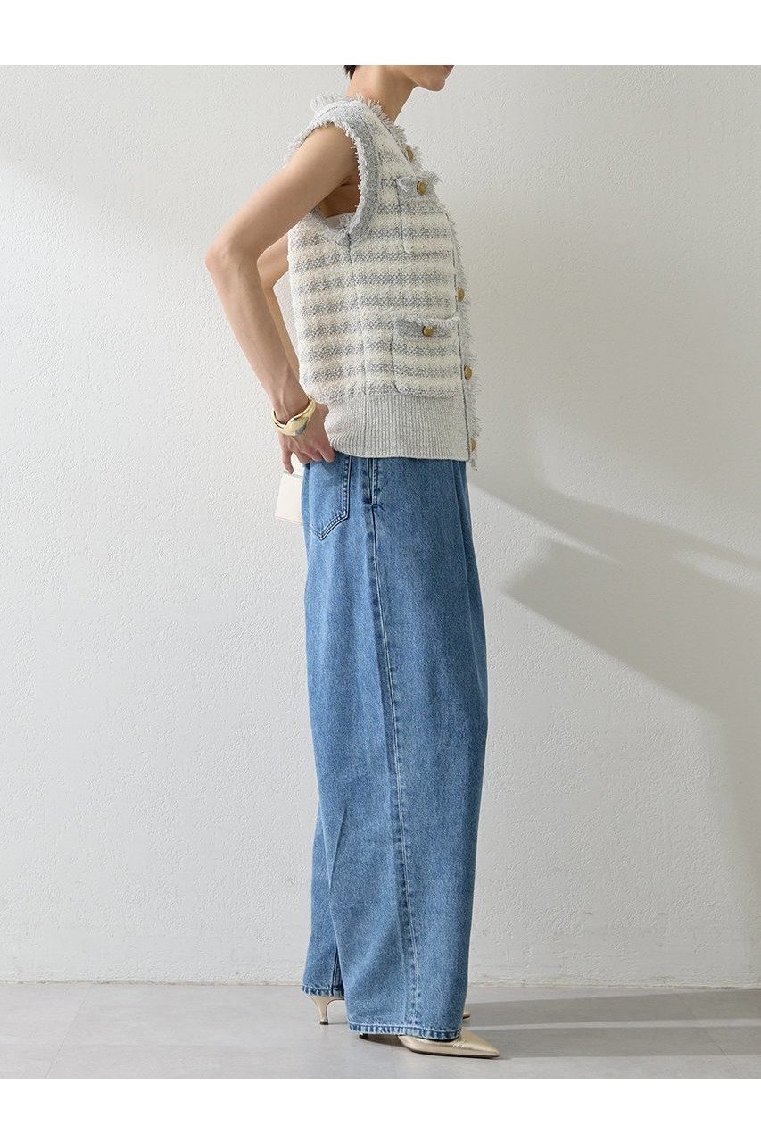 【ウィムガゼット/Whim Gazette】のツィードニットジレ 人気、トレンドファッション・服の通販 founy(ファニー) 　ファッション　Fashion　レディースファッション　Fashion for Women　アウター　Coat / Outerwear Collection　レディースジャケット・軽アウター　Jackets　2025年　2025　2025-2026秋冬・A/W　Autumn/Winter 2025–26 AW25–26　クラシカル　Classical, Vintage-Inspired　クラシック　Classic, Timeless Style　ジャケット　Jacket, Outerwear　ツイード　Twill, Twill Weave　ベスト　Vest, Waistcoat　ミックス　Mix, Mixed Style　モダン　Modern, Contemporary　ラグジュアリー　Luxury, Elegant　A/W・秋冬　Autumn/Winter　other-5|ID: prp329100004619153 ipo3291000000033124045
