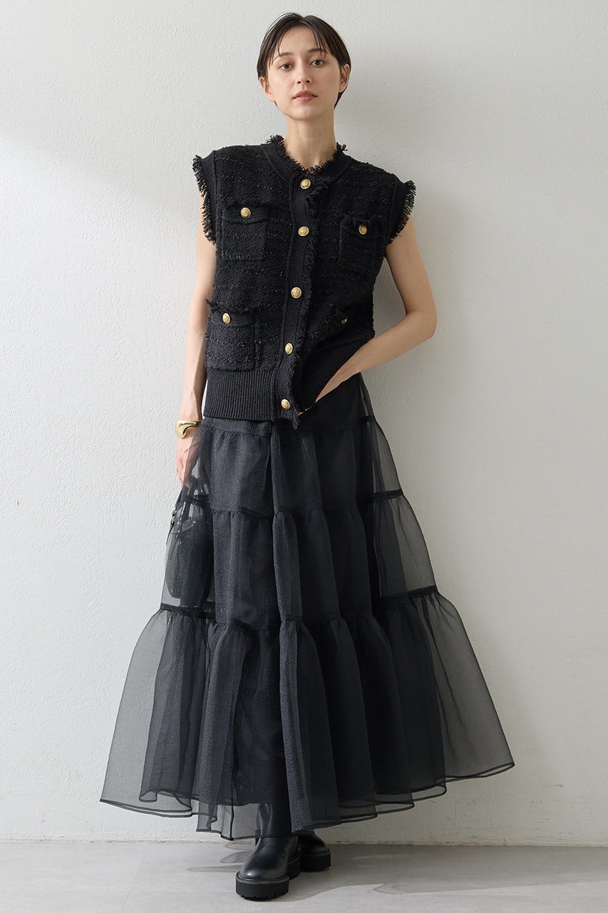 【ウィムガゼット/Whim Gazette】のツィードニットジレ 人気、トレンドファッション・服の通販 founy(ファニー) ファッション Fashion レディースファッション Fashion for Women アウター Coat / Outerwear Collection レディースジャケット・軽アウター Jackets クラシカル Classical, Vintage-Inspired クラシック Classic, Timeless Style ジャケット Jacket, Outerwear ツイード Twill, Twill Weave ベスト Vest, Waistcoat ミックス Mix, Mixed Style モダン Modern, Contemporary ラグジュアリー Luxury, Elegant other-2|ID: prp329100004619153 ipo3291000000035300909