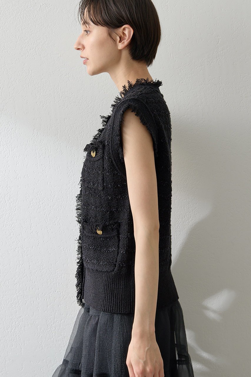 【ウィムガゼット/Whim Gazette】のツィードニットジレ 人気、トレンドファッション・服の通販 founy(ファニー) ファッション Fashion レディースファッション Fashion for Women アウター Coat / Outerwear Collection レディースジャケット・軽アウター Jackets クラシカル Classical, Vintage-Inspired クラシック Classic, Timeless Style ジャケット Jacket, Outerwear ツイード Twill, Twill Weave ベスト Vest, Waistcoat ミックス Mix, Mixed Style モダン Modern, Contemporary ラグジュアリー Luxury, Elegant other-3|ID: prp329100004619153 ipo3291000000035300910