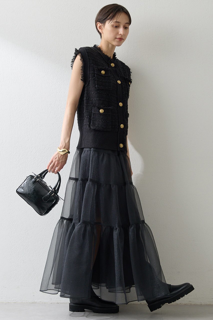 【ウィムガゼット/Whim Gazette】のツィードニットジレ 人気、トレンドファッション・服の通販 founy(ファニー) ファッション Fashion レディースファッション Fashion for Women アウター Coat / Outerwear Collection レディースジャケット・軽アウター Jackets クラシカル Classical, Vintage-Inspired クラシック Classic, Timeless Style ジャケット Jacket, Outerwear ツイード Twill, Twill Weave ベスト Vest, Waistcoat ミックス Mix, Mixed Style モダン Modern, Contemporary ラグジュアリー Luxury, Elegant other-5|ID: prp329100004619153 ipo3291000000035300912